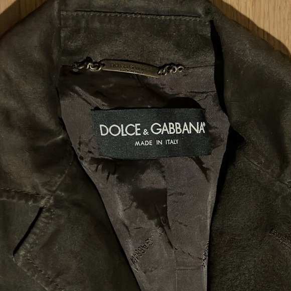 Dolce & Gabbana brown calf skin jacket - size EU 50 (US 38-40 M) - Picture 3 of 9